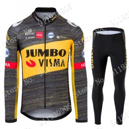 Jumbo Visma Tour De France 2021 Wielerkleding Set Fietsshirts Lange Mouw + Lange Fietsrbroek 0fqWL