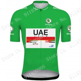 Green UAE Emirates Tour De France 2021 Maglia Ciclismo Manica Corta 6GqvB