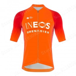 ineos grenadier Tour De France 2022 Team Maglia Ciclismo Manica Corta Orange cAF6f