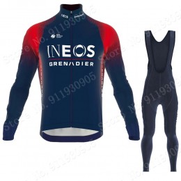 ineos grenadier Tour De France 2022 Team Abbigliamento Maglia Ciclismo Manica Lunga e Salopette Lunga bFWoH