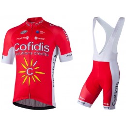 2018 COFIDIS abbigliamento Ciclismo Completo Maglia Ciclismo Corta e Salopette 94594UG