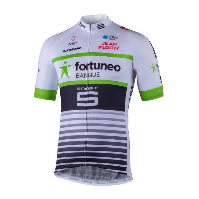 2018 Team Fortuneo Samsic Maglia Ciclismo Manica Corta 88889QT 2018 Team Fortuneo Samsic Maglia Ciclismo Manica Corta 88889QT