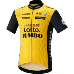 LottoNL-Jumbo 2018 Maglia Ciclismo Manica Corta 25898FT