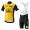 LottoNL-Jumbo 2018 abbigliamento Ciclismo Completo Maglia Ciclismo Corta e Salopette 58344CX
