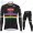 Winter 2021 Alpecin Fenix World Champion Noir Abbigliamento Maglia Ciclismo Manica Lunga e Salopette Lunga KWEZH