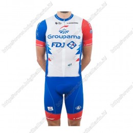Groupama Fdj 2021 abbigliamento Bici Completo Maglia Ciclismo Corta + pantaloncini PXKJM