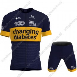 Novo Nordisk 2021 abbigliamento Bici Completo Maglia Ciclismo Corta e Salopette ULTAY