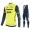 Trek Segafredo 2021 Abbigliamento Maglia Ciclismo Manica Lunga e Salopette Lunga Giallo GBJQW