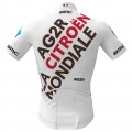 Maglia da ciclismo AG2R Citroen 2022 manica corta (cerniera lunga) squadra di ciclismo professionale Maglia da ciclismo AG2R Citroen 2022 manica corta (cerniera lunga) squadra di ciclismo professionale