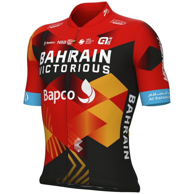 Maglia da ciclismo a maniche corte Bahrain Victorious 2023 - Squadra ciclistica professionale ALE Maglia da ciclismo a maniche corte Bahrain Victorious 2023 - Squadra ciclistica professionale ALE