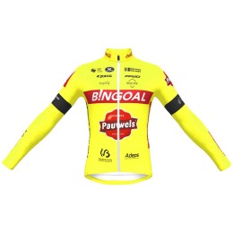 Maglia da ciclismo Bingoal Pauwels Sauces WB 2022 con maniche lunghe squadra di ciclismo professionale