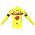Maglia da ciclismo Bingoal Pauwels Sauces WB 2022 con maniche lunghe squadra di ciclismo professionale