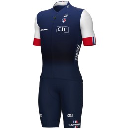 Completo Francia 2023 (maglia zip lunga + salopette) - squadra ciclistica professionistica ALE