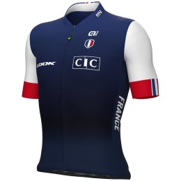 Maglia da ciclismo Francia 2023 manica corta (zip lunga) - Squadra ciclistica professionale ALE