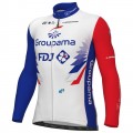 Maglia da ciclismo a maniche lunghe GROUPAMA-FDJ 2022 - squadra di ciclismo professionale ALE Maglia da ciclismo a maniche lunghe GROUPAMA-FDJ 2022 - squadra di ciclismo professionale ALE