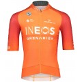 Maglia da allenamento INEOS GRENADIERS 2022 EPIC RACE manica corta (cerniera lunga) squadra di ciclismo professionale