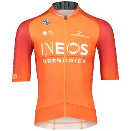 Maglia da allenamento INEOS GRENADIERS 2022 EPIC RACE manica corta (cerniera lunga) squadra di ciclismo professionale