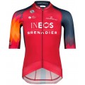 Maglia da ciclismo INEOS GRENADIERS 2023 EPIC RACE manica corta (zip lunga) Squadra ciclistica professionale