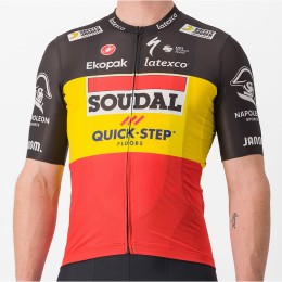 Soudal Quick-Step Campione belga 2023 Competizione Maglia da ciclismo a maniche corte Squadra di ciclismo professionale