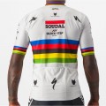 Soudal Quick-Step World Champion Rainbow Jersey 2023 Competizione Maglia da ciclismo a maniche corte Squadra di ciclismo professionale