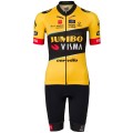 Maglia ciclismo donna TEAM JUMBO-VISMA 2023 a maniche corte team di ciclismo professionistico