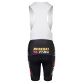 Pantaloncini con bretelle TEAM JUMBO-VISMA 2023 da donna corti squadra di ciclismo professionale