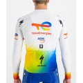 Maglia da ciclismo Team TotalEnergies 2022 squadra di ciclisti professionisti a maniche lunghe