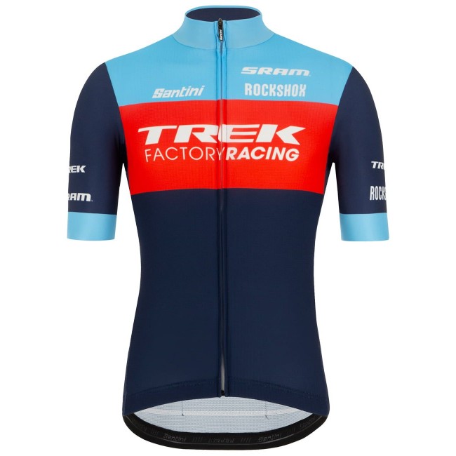 Maglia da ciclismo Trek Factory Racing XC 2022 manica corta (zip lunga) Squadra di ciclismo professionale Maglia da ciclismo Trek Factory Racing XC 2022 manica corta (zip lunga) Squadra di ciclismo professionale