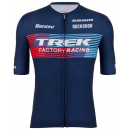 Maglia da ciclismo Trek Factory Racing XC 2023 manica corta (zip lunga) Team di ciclismo professionistico