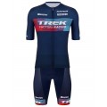 Maglia da ciclismo Trek Factory Racing XC 2023 manica corta (zip lunga) Team di ciclismo professionistico