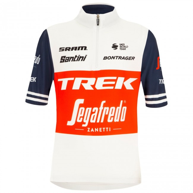 TREK-SEGAFREDO 2022 Maglia da ciclismo manica corta per bambini Squadra di ciclismo professionale TREK-SEGAFREDO 2022 Maglia da ciclismo manica corta per bambini Squadra di ciclismo professionale