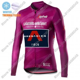 Winter Thermal Fleece Men Giro D'italia INEOS Grenadier 2021 Maglia Ciclismo Manica Lunga 9964-NKM