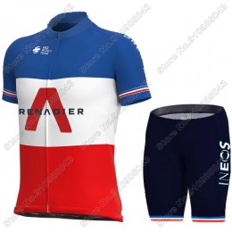 Fdj 2021 France INEOS Grenadier abbigliamento Ciclismo Completo Maglia Ciclismo Corta e Salopette 5673-QFG
