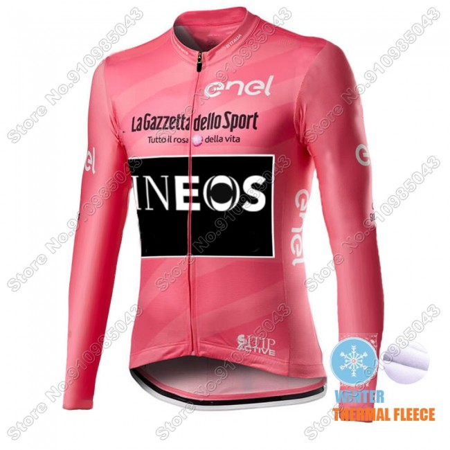 Winter Thermal Fleece Men Giro D'italia INEOS 2021 Maglia Ciclismo Manica Lunga 5367-XPP Winter Thermal Fleece Men Giro D'italia INEOS 2021 Maglia Ciclismo Manica Lunga 5367-XPP