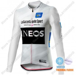Winter Thermal Fleece Men Giro D'italia INEOS 2021 Maglia Ciclismo Manica Lunga 2282-CKV