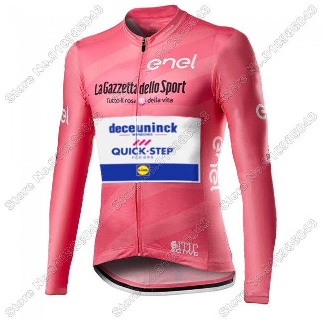 Giro D'italia Quick Step 2021 Maglia Ciclismo Manica Lunga 6596-NGH Giro D'italia Quick Step 2021 Maglia Ciclismo Manica Lunga 6596-NGH