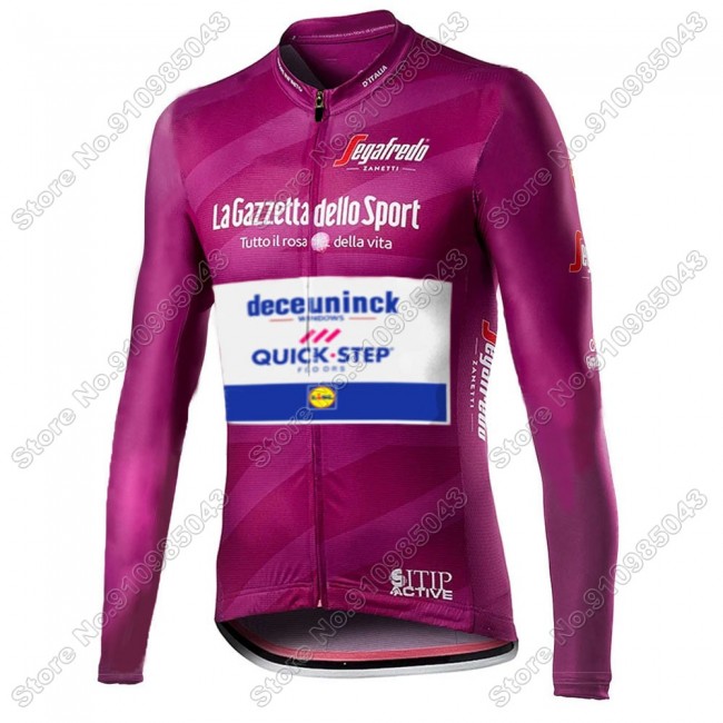 Giro D'italia Quick Step 2021 Maglia Ciclismo Manica Lunga 1667-AHJ Giro D'italia Quick Step 2021 Maglia Ciclismo Manica Lunga 1667-AHJ