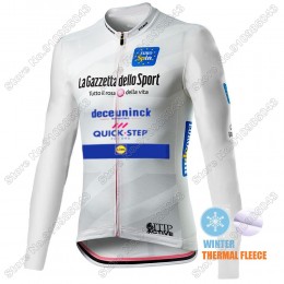 Winter Thermal Fleece Men Giro D'italia Quick Step 2021 Maglia Ciclismo Manica Lunga 5597-SVF