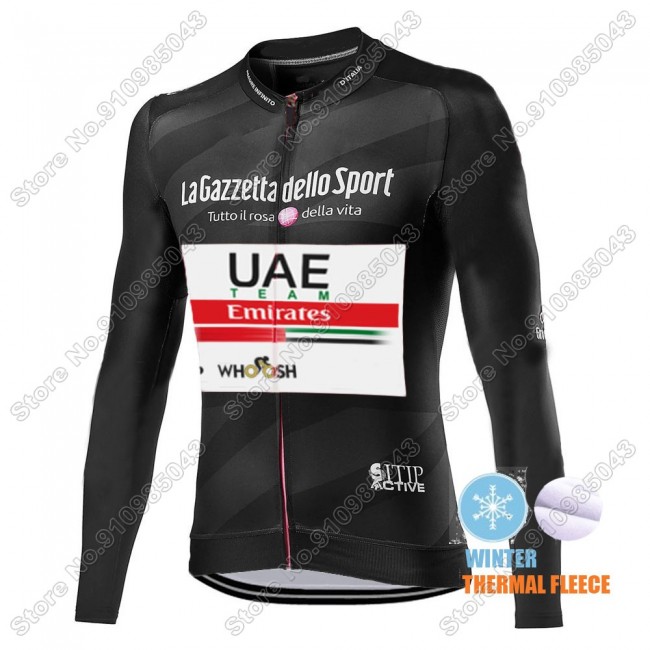 Winter Thermal Fleece Men Giro D'italia Uae Emirates 2021 Maglia Ciclismo Manica Lunga 1117-IPI Winter Thermal Fleece Men Giro D'italia Uae Emirates 2021 Maglia Ciclismo Manica Lunga 1117-IPI